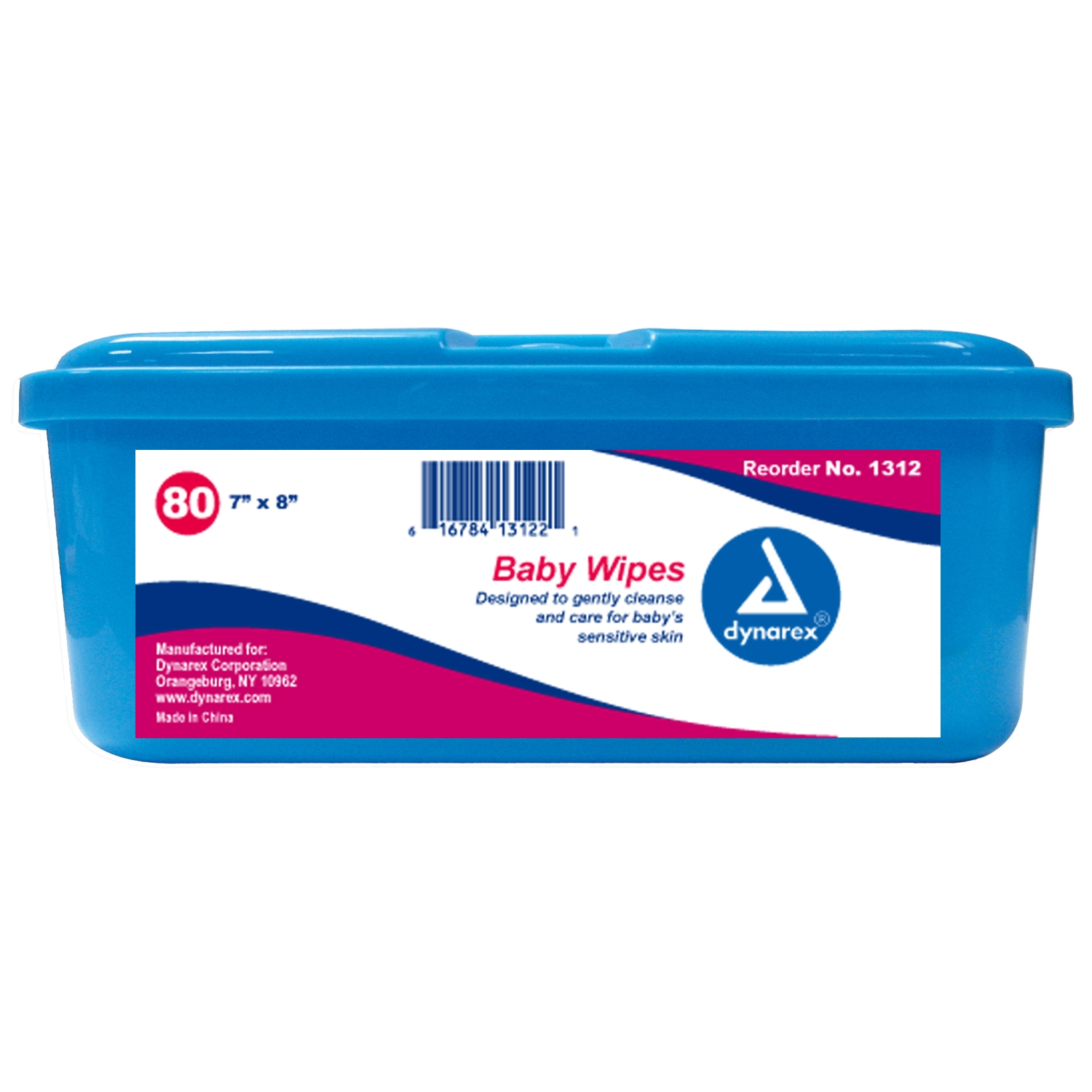 Wipe Baby Wipe Dynarex® Tub Aloe / Lanolin Scented 80 Count (80/TB 12TB/CS) by Dynarex Corporation  ID 1312
